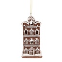 Décoration pendante d'un maison avec LED Marron 6x6x12 cm