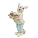 Deko Kaninchen Beige Gelb 11x6x16 cm