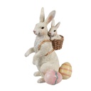 Deko Kaninchen Beige Rosa 10x9x16 cm