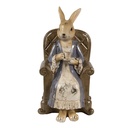 Statua Decorativa Coniglio Beige Marrone 11x10x18 cm