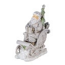 Image de décoration de Noël père Noël Gris 10x6x13 cm