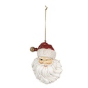 Decoration pendant Santa White Red 8x5x12 cm
