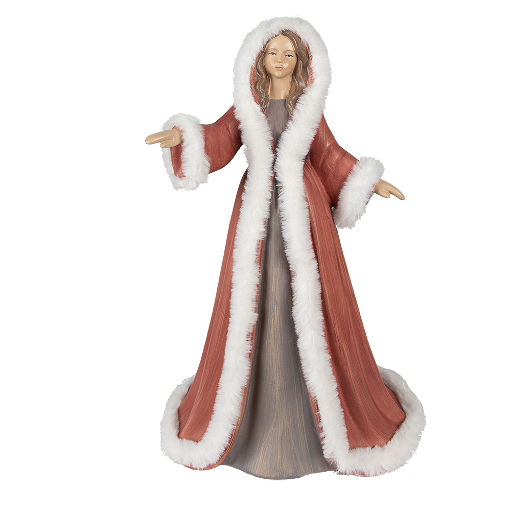 [6PR4935] Statue Natalizie Angeli Rosso 26x20x40 cm