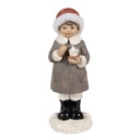 Image de décoration de Noël Enfant Gris, Blanc 6x6x14 cm