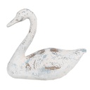 Decoratie zwaan 33x16x28 cm