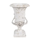 Vaso Porta Pianta Bianco Beige Ø 19x28 cm