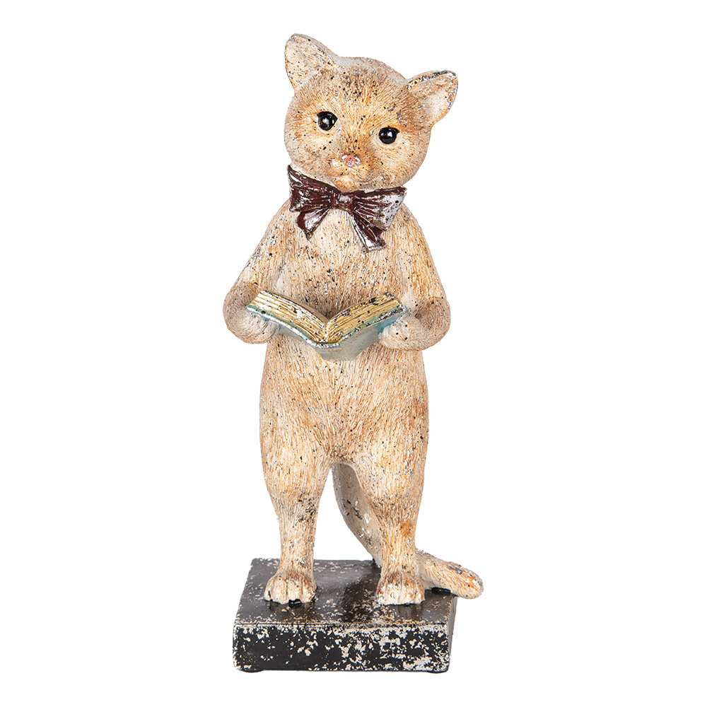 [6PR5078] Decoratie kat 12x11x27 cm