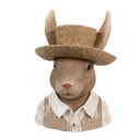 Decoratie  Hase 15x15x21 cm
