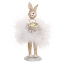 Decoratie Rabbit 6x6x17 cm
