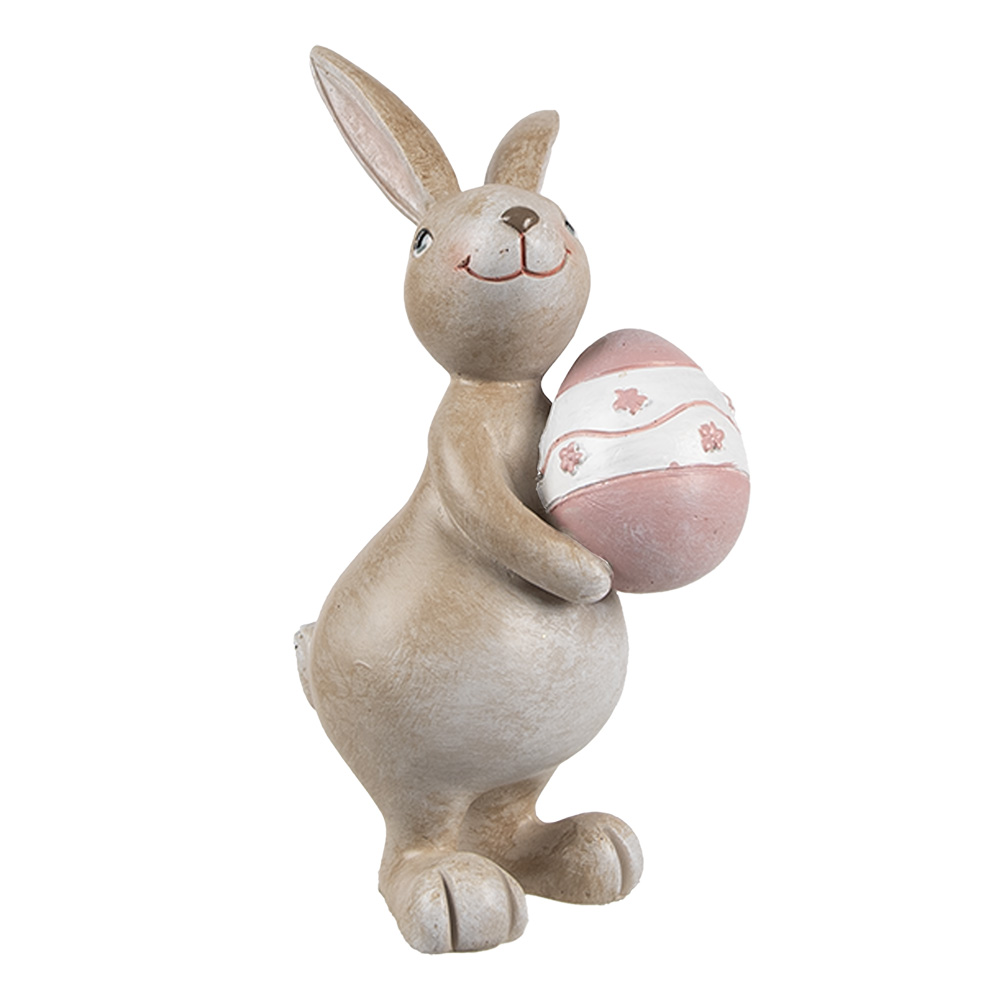 [6PR5253] Décoration des Lapin Beige Rose 6x9x15 cm
