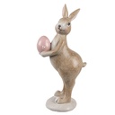 Decoration Rabbit Beige Pink 6x9x18 cm
