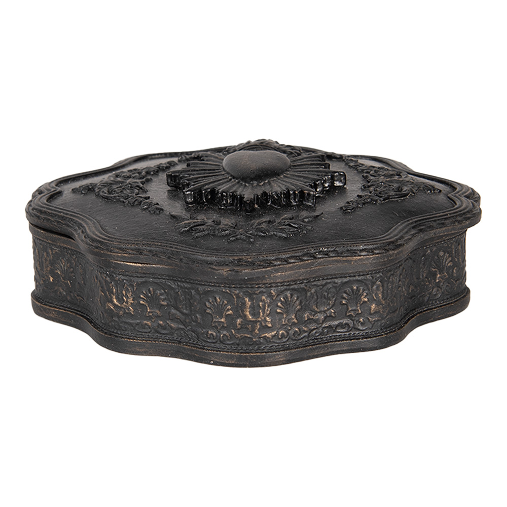 [6PR5294] Jewellery Box Black 12x11x4 cm