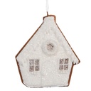 Decoration pendant house White Brown 9x1x10 cm