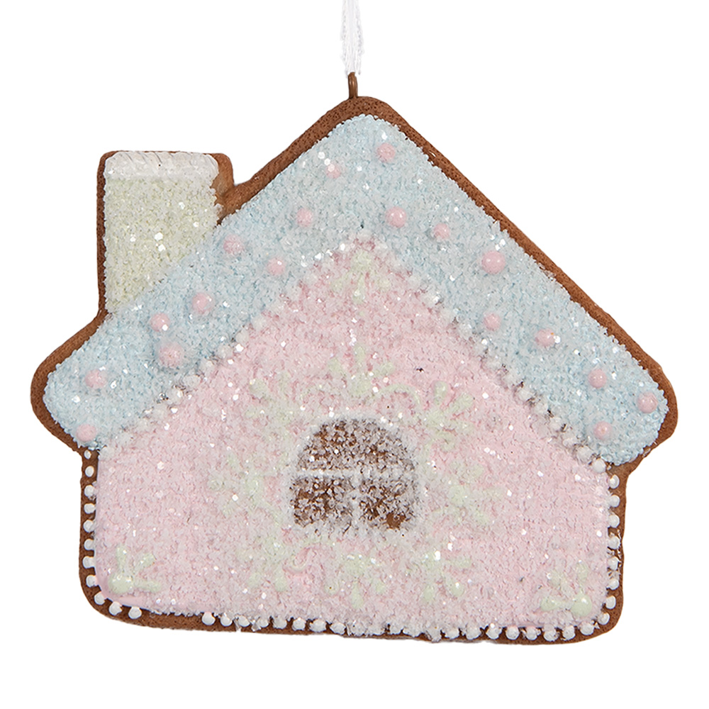 [6PR5340] Decoratie hanger huisje 9x1x8 cm