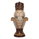Weihnachtsdeko Nussknacker Braun Grau 16x10x30 cm