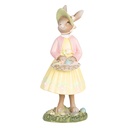 Deko Kaninchen Beige Gelb 5x6x12 cm