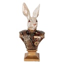Décoration Lapin Blanc Rouge 23x16x50 cm