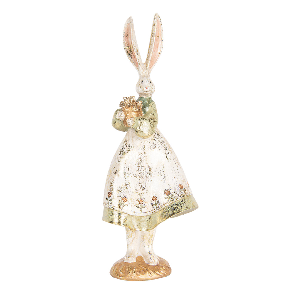 [6PR5515] Decoratie konijn 12x9x33 cm