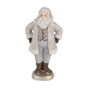 Decorazione Natalizie Babbo Natale Grigio 8x6x15 cm