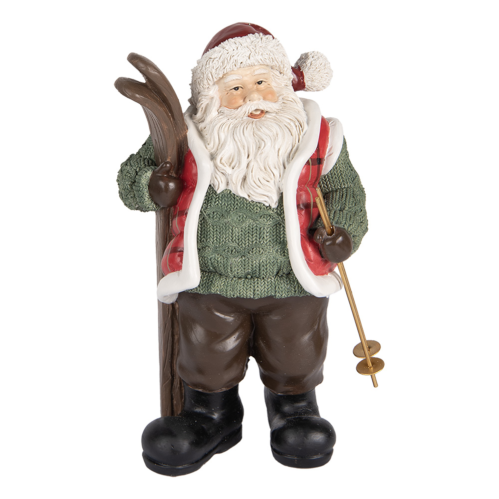 [6PR5524] Decoratie kerstman 15x11x25 cm