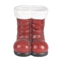 Decorativa Stivali di Babbo Natale Rosso Bianco 22x22x23 cm