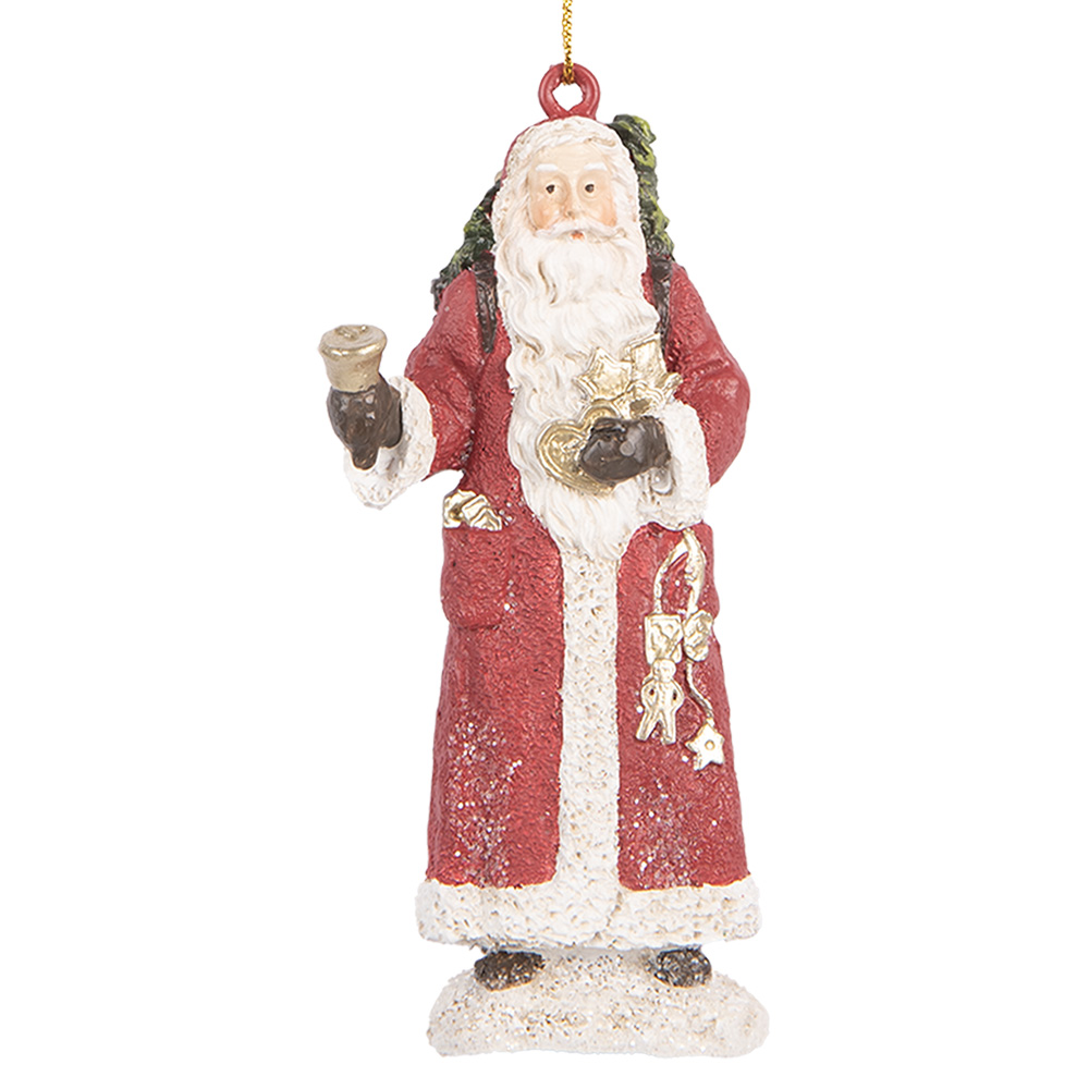 [6PR5533] Decoration pendant Santa Claus Red White 5x3x11 cm