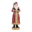 Decorazione Natalizie Babbo Natale Rosso Color oro 6x5x15 cm