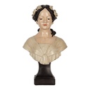 Dekoration buste vrouw 18x12x31 cm