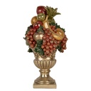 Deko Obstschale Goldfarbig 25x24x44 cm