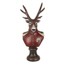 Decoratie buste rendier 12x10x27 cm