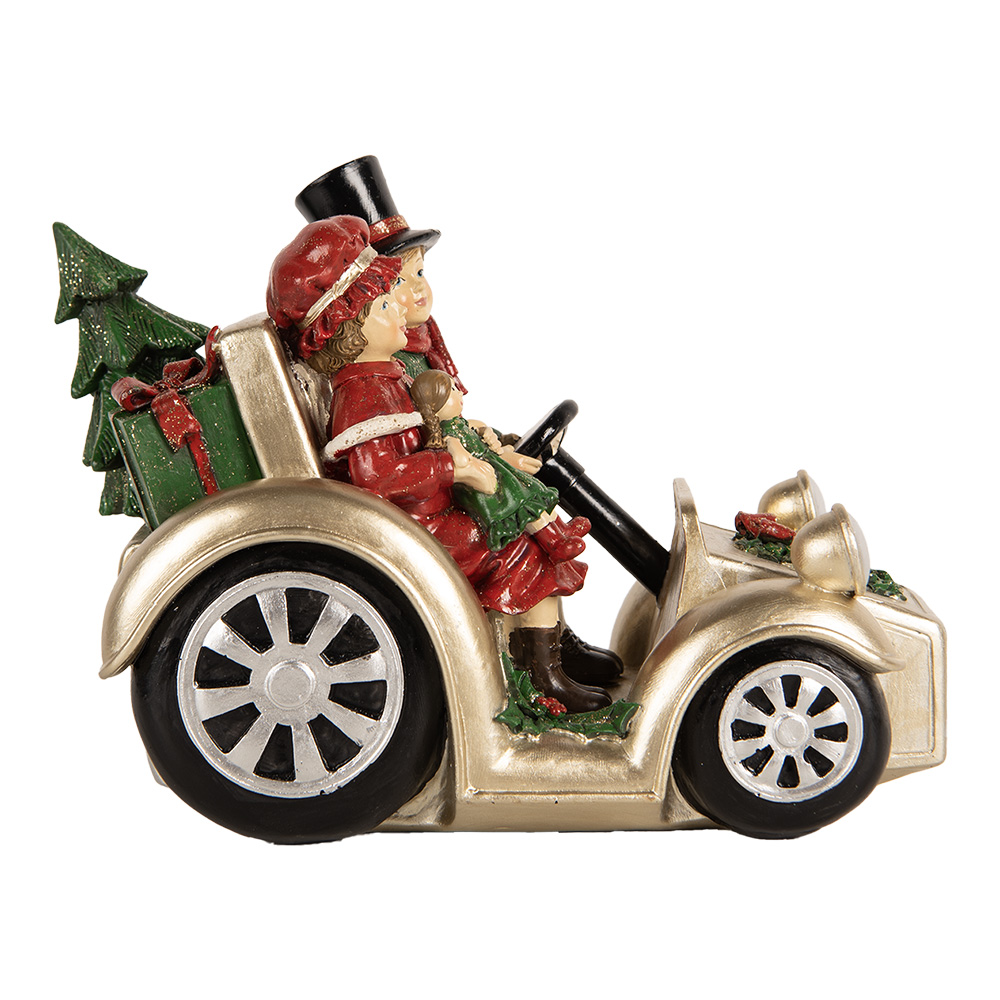 [6PR5675] Décoration Enfants dans voiture Couleur or Rouge 22x14x16 cm