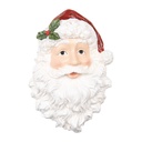 Wanddeko Weihnachtsmann Weiß Rot 32x9x45 cm