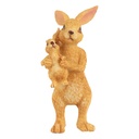Decoration Rabbits Brown 4x4x8 cm