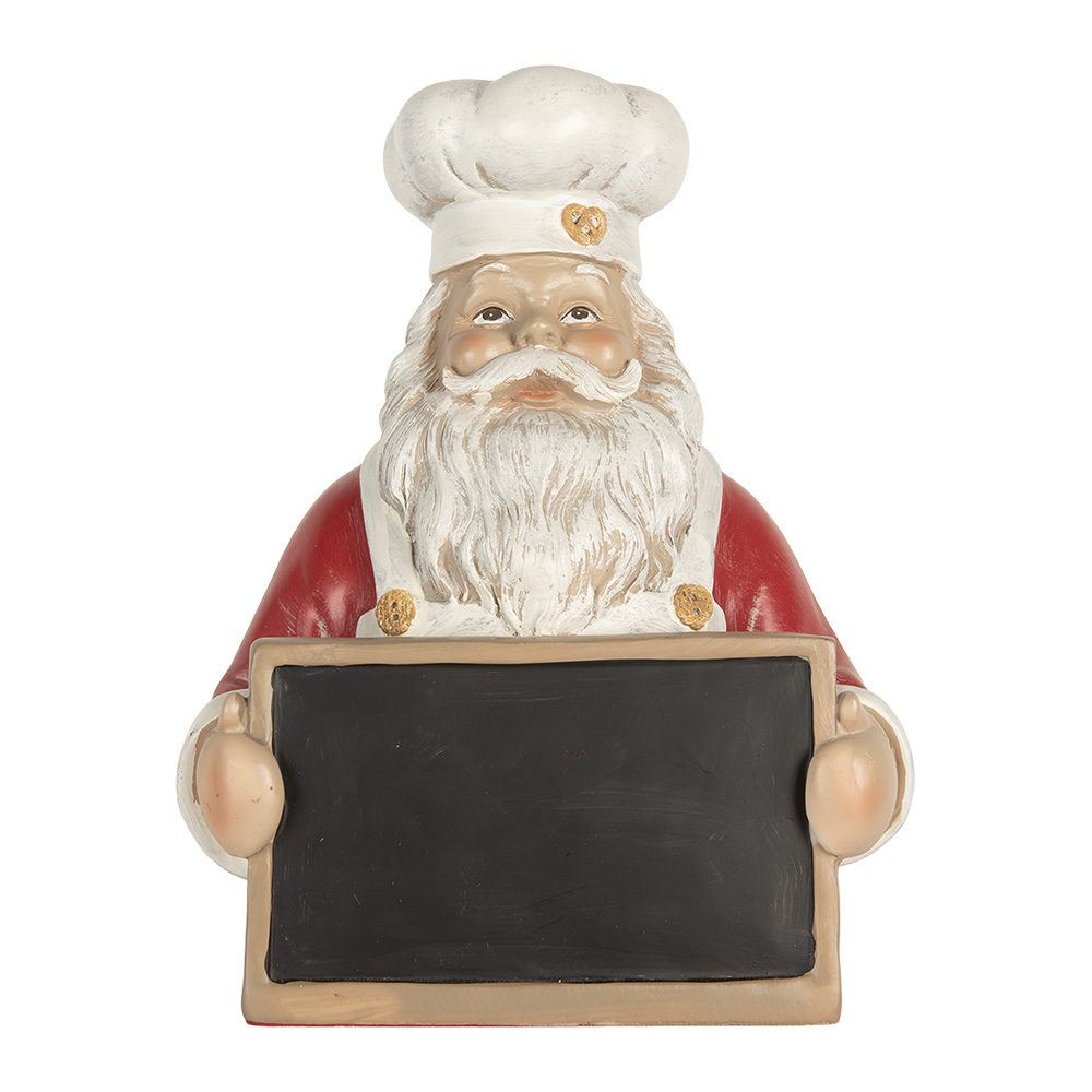 [6PR5751] Decorazione Natalizie Babbo Natale Rosso Bianco 24x16x30 cm