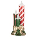 Decoration candle with LED Red Green 19x16x41 cm / 3xAA