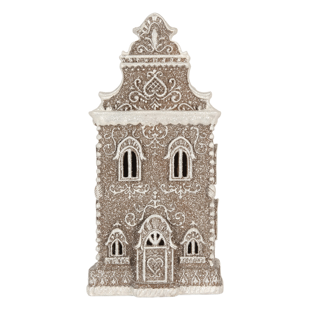 [6PR5808] Decoratie huis met LED 17x15x35 cm