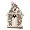 Decorazione Casa con LED Marrone Bianco 14x9x21 cm