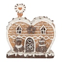 Decoratie huis met LED 18x10x19 cm