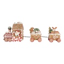 Decorazione Treno Marrone Rosso 33x10x15 cm