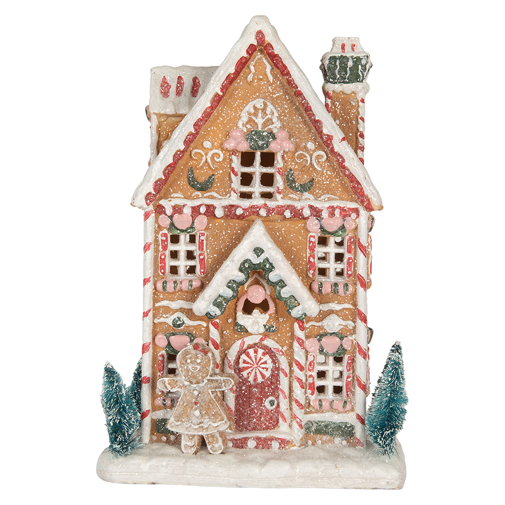 Decoratie huis met LED 17x12x25 cm
