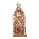 Décoration Maison avec LED Marron Blanc 15x9x20 cm