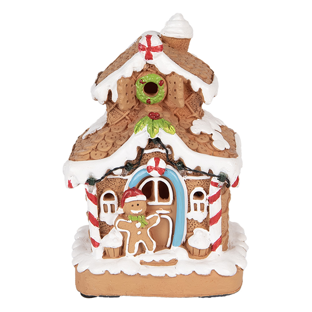[6PR5867] Decoratie huis met LED 11x10x17 cm / 2xAA