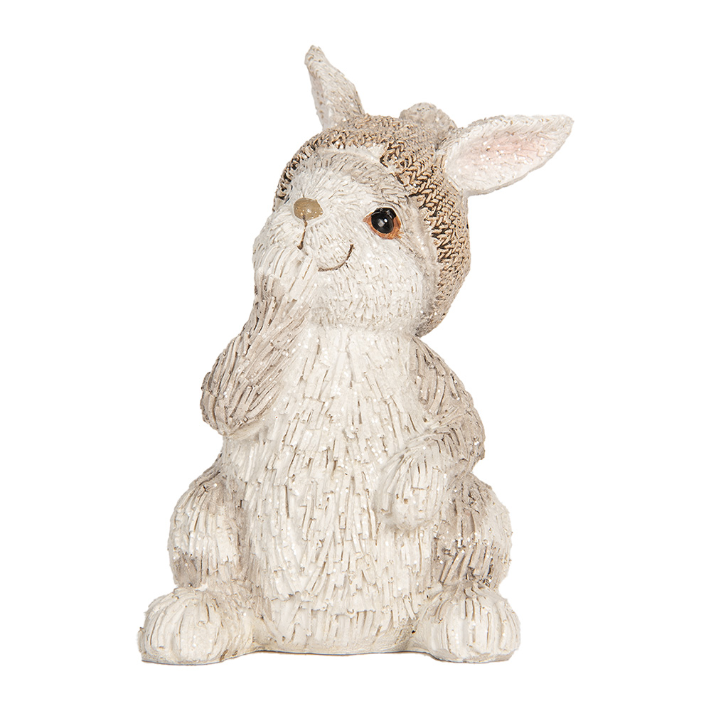 [6PR5891] Decoration Rabbit Beige 9x9x14 cm