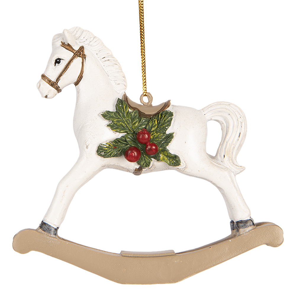 Decoratie hanger hobbelpaard 12x4x11 cm