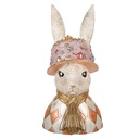 Décoration Lapin Beige couleur Or 26x26x50 cm