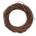 Decoration Couronne Marron Ø 25x5 cm