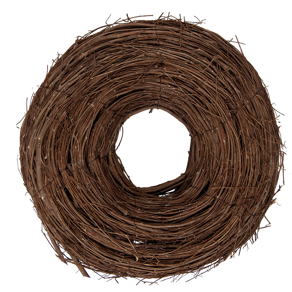 [6RO0608S] Decoration Couronne Marron Ø 30x10 cm