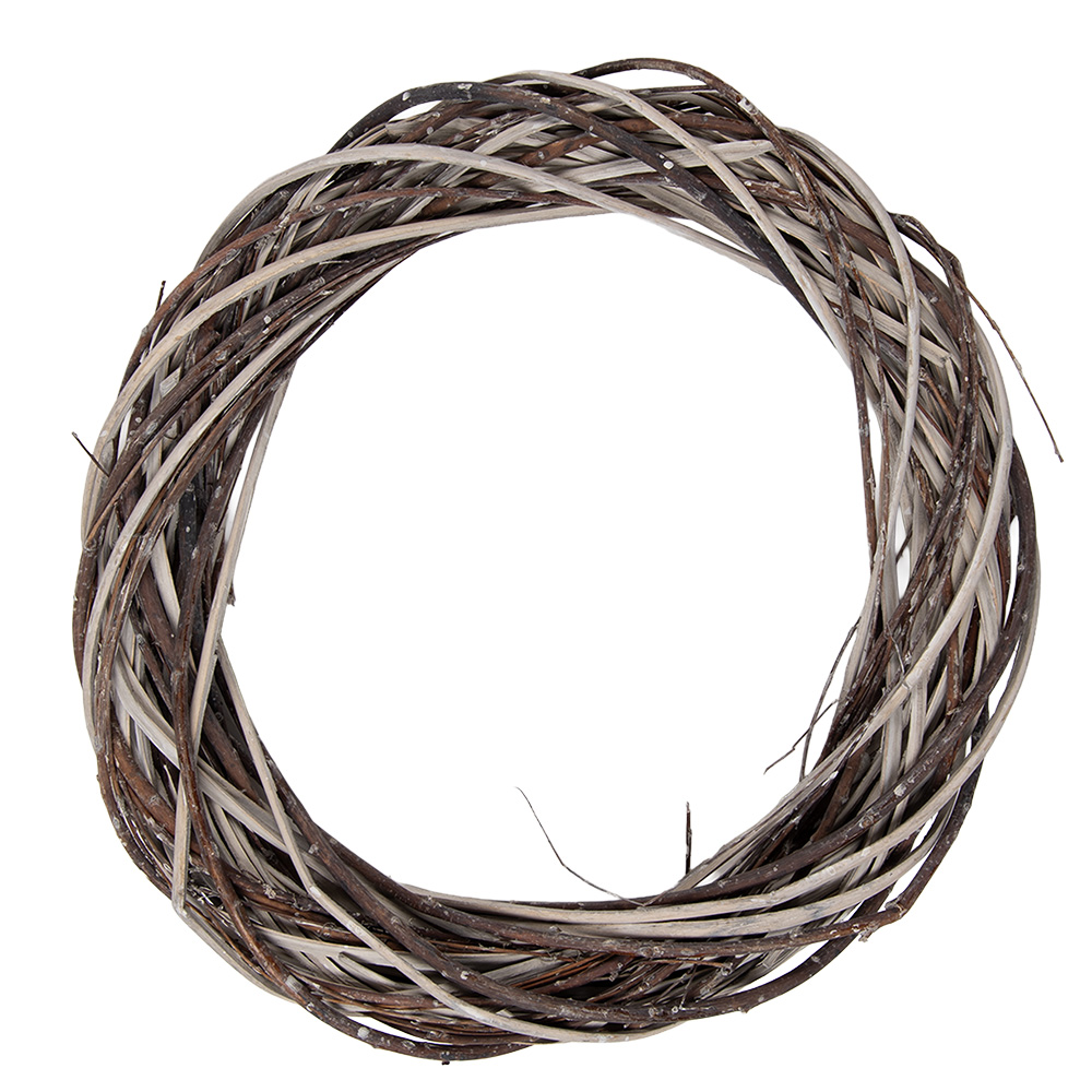 [6RO0610L] Decoration Garland Brown Beige Ø 40x6 cm