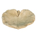 Mangiatoia per uccelli Foglia Beige 22x22x6 cm