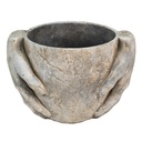 Vaso Porta Pianta Grigio 28x21x19 cm